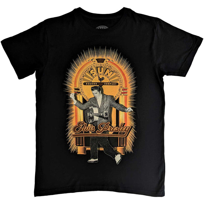 Elvis Presley - T-Shirt - Sun Records Elvis Dancing Black (Bolur)