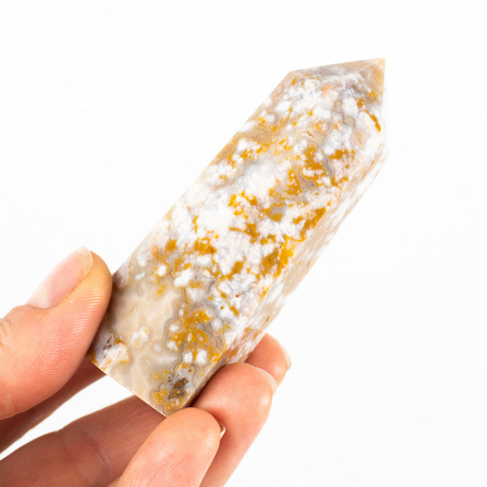 Flower Agate Point Crystal Point Crystal Magic