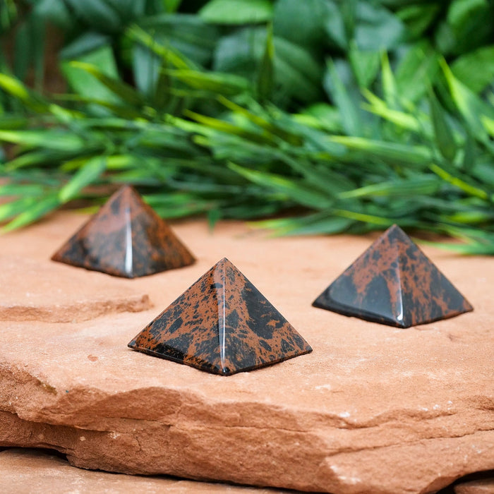 Mahogany Obsidian Pyramid Crystal Pyramid Crystal Magic