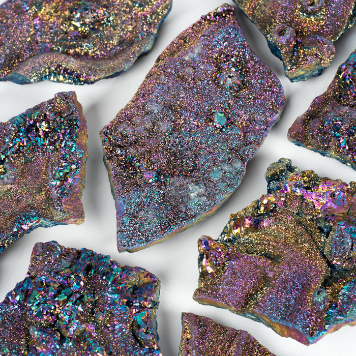 Rainbow Aura Chalcedony Chunk Crystal Chunk Crystal Magic
