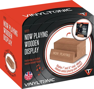 Vinyl Tonic - Now playing wodden display